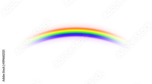 Abstract rainbow arc on red background for neurodiversity awareness and mental health advocacy