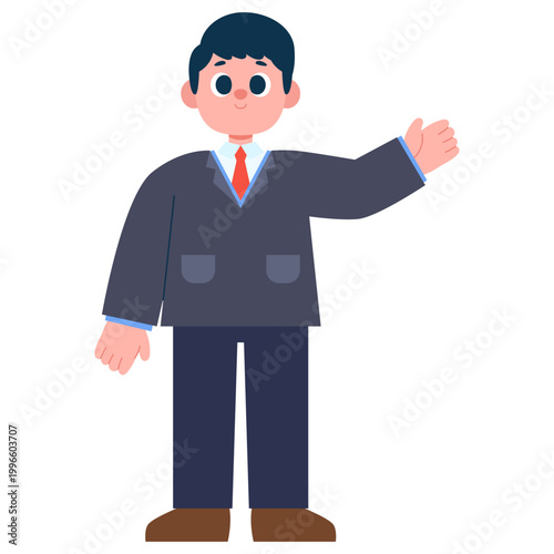 Professional Lawyer Cartoon Character