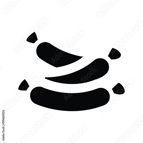 sausage solid icon vector design good for web or mobile app