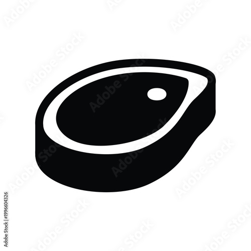 steak solid icon vector design good for web or mobile app