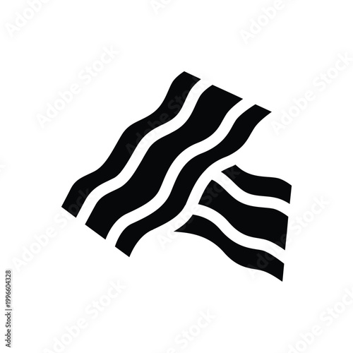 bacon solid icon vector design good for web or mobile app