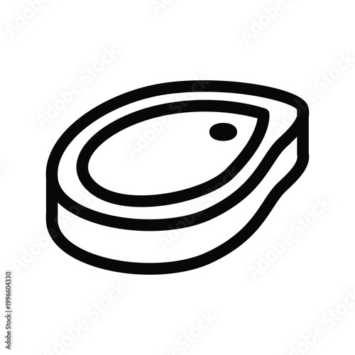 steak outline icon vector design good for web or mobile app
