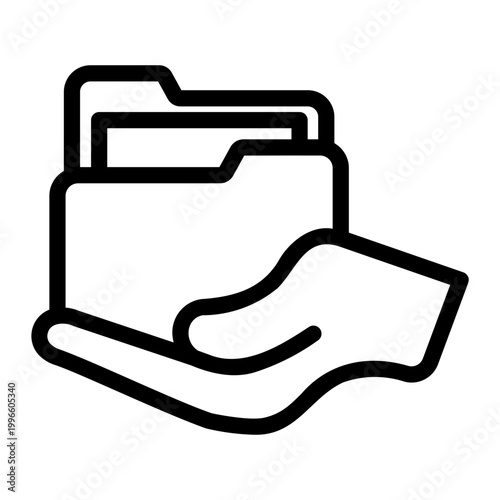 data collection Line Icon