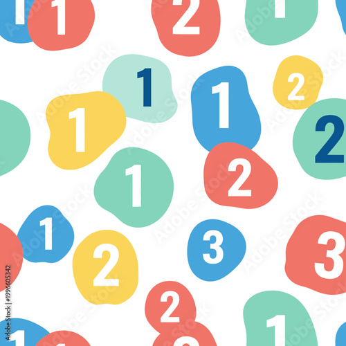 Colorful Numbers Pattern - Learning & Counting