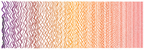 Abstract wavy line gradient pattern for neurodiversity awareness and sensory focus background