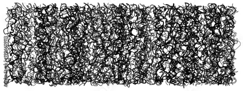 Abstract black and white scribble texture representing ADHD brain fog and mental clutter