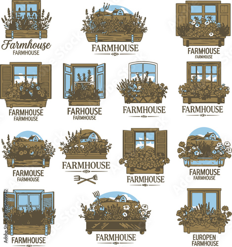 Farmhouse Window Box Flower Planters.