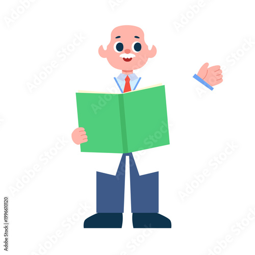 Scientist and Research Character Illustration