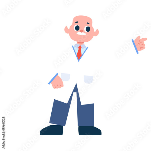Scientist and Research Character Illustration