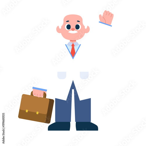 Scientist and Research Character Illustration