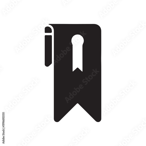 Bookmark icon vector design template
