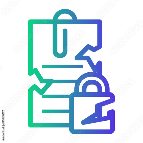 data Line Gradient Icon