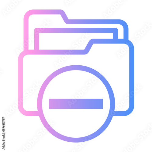 file Line Gradient Icon