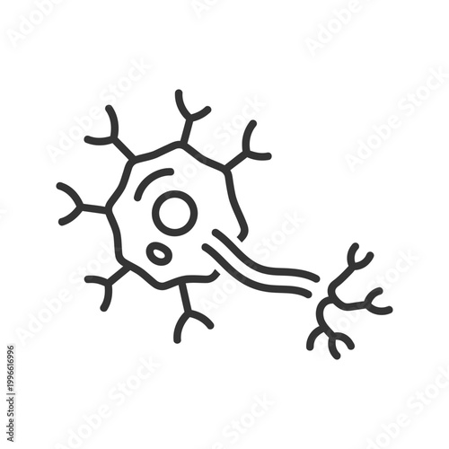 hand drawn virus cell illustration isolated on transparent background