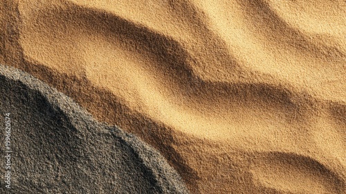 Sand dune Texture: Abstract texture of swirling sand dunes in a desert landscape, depicting the interplay of light and shadow, evoking a sense of vastness and the passage of time.