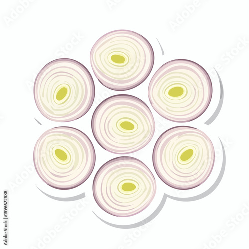 Sliced Red Onion Rings