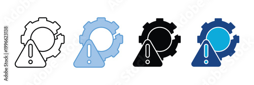 Failure Icon Set Multiple Style Collection