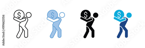 Liability Icon Set Multiple Style Collection