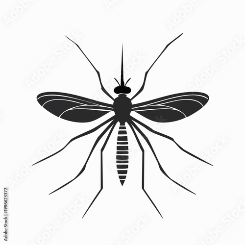 Mosquito Silhouette Icon