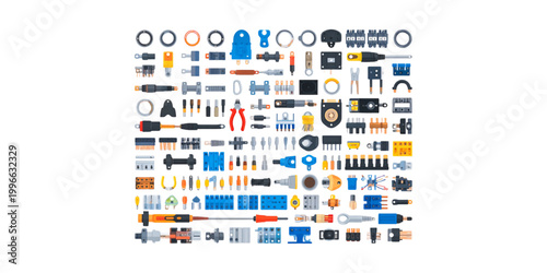 Colorful assortment of diverse emoji icons representing various activities and objects Vector