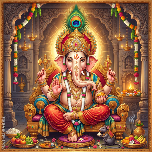 Traditional Lord Ganesha id...