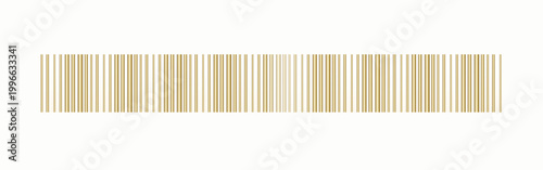 Luxury Golden Barcode Illustration - Premium Gold Gradient Scan Code for High-End Retail, E-commerce, and Digital Shopping Concepts isolated on white background