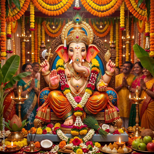 People performing Ganesha P...