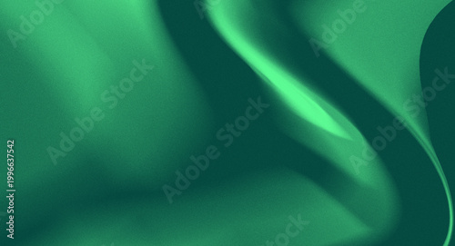 Obraz na płótnie sophisticated green design with a matte velvety texture and flowing curved lines