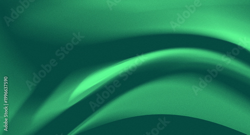 Obraz na płótnie sophisticated green design with a matte velvety texture and flowing curved lines