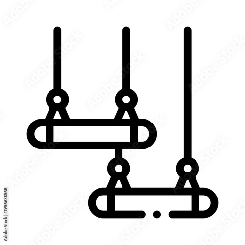 trapeze line icon