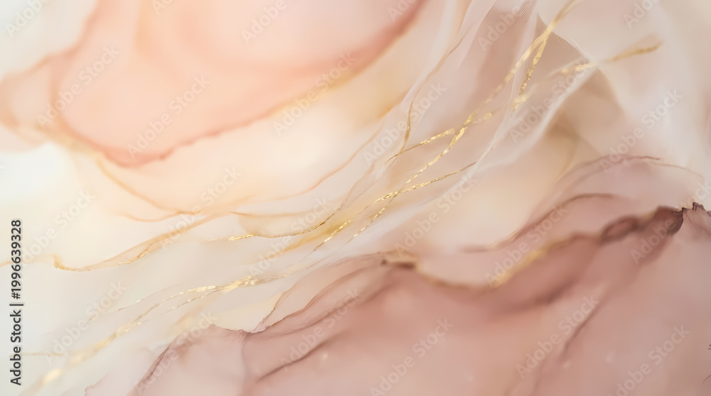Fototapeta premium A beautiful abstract artwork with gold and pink hues