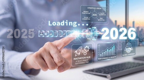 A person interacting with a futuristic interface on a computer screen