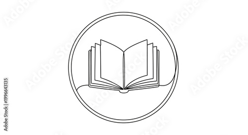 Open Book Icon Vector Illustration