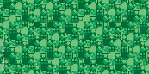 抽象的な図形と模様の繰り返し壁紙