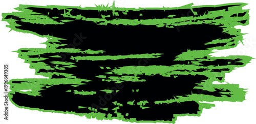 Green grunge brush stroke design element for graphic resources  abstract artistic texture