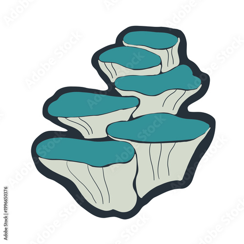 vector illustration of a sea reef