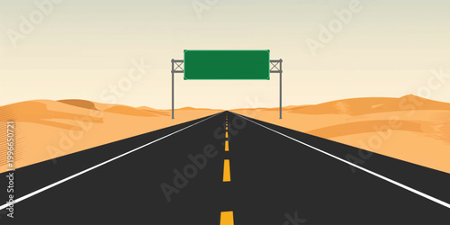 Green Road Sign Collection Various Shapes Traffic Signboard Set