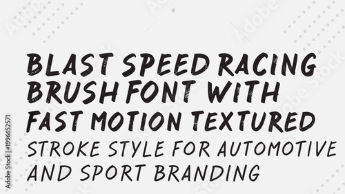 Vibrant racing typography with textured stroke style for automotive and sports branding