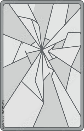Cracked Smartphone Screen