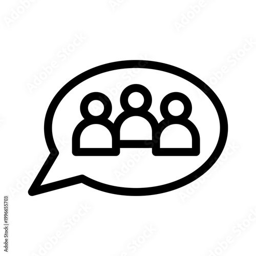 group chat line icon