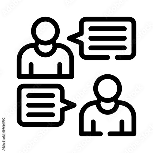 discussion line icon