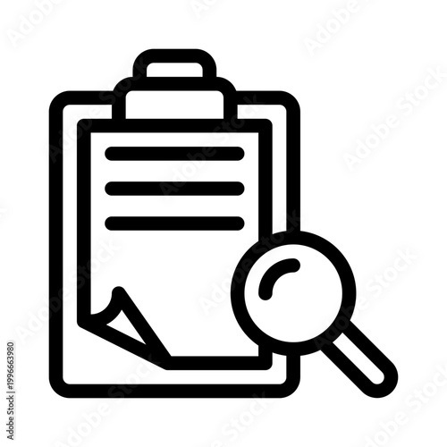 auditreport line icon