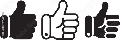 Black silhouette of three people walking with a dog, minimalist style leash