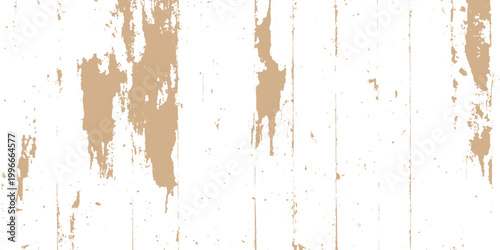 Rustic distressed wood grain texture background with peeling paint effect and scratchy light brown grunge surface vector illustration.