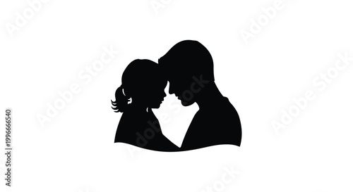 Father and daughter sharing a tender moment of connection and love.