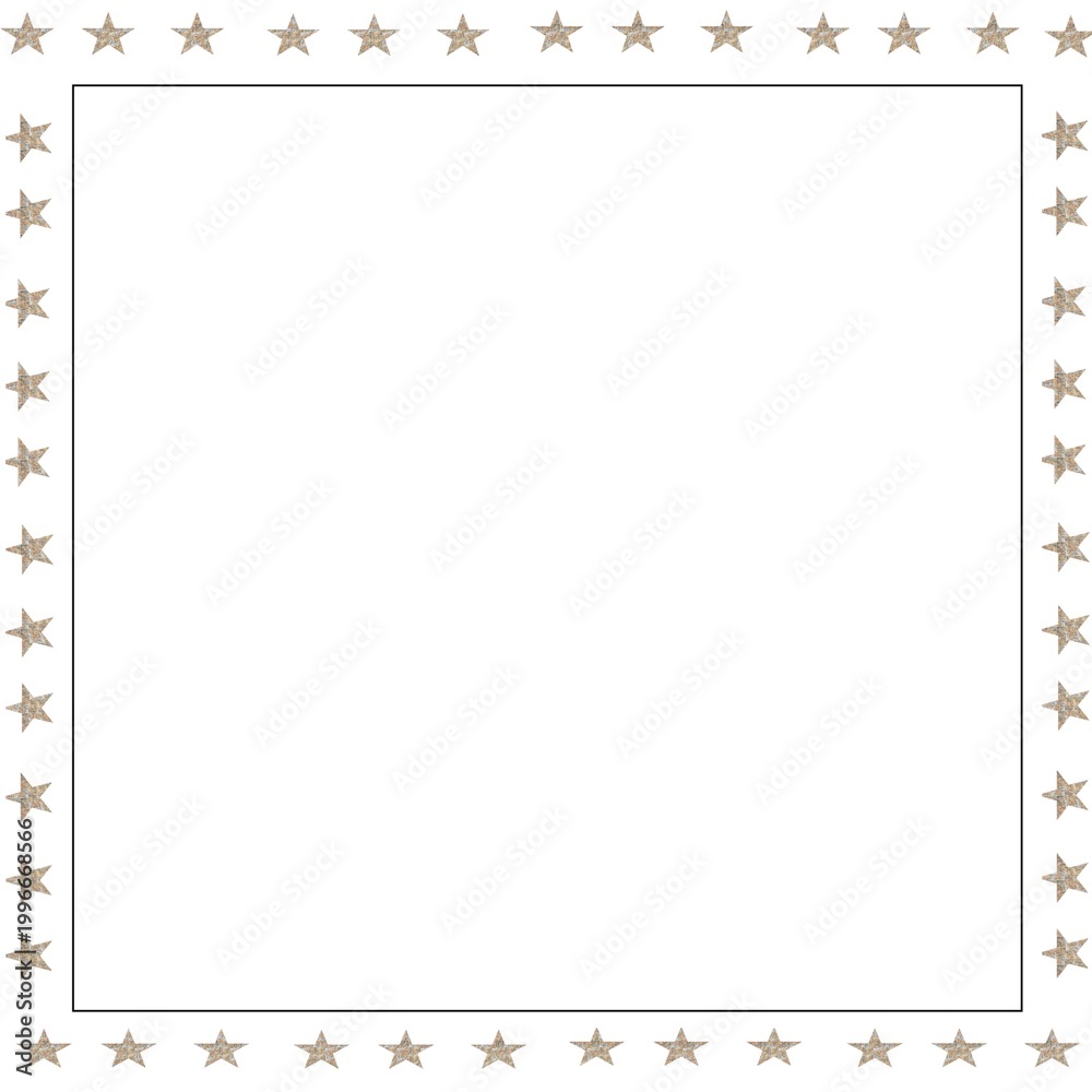 Obraz premium Star border frame for text or photo 