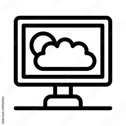 cloudcomputing line icon