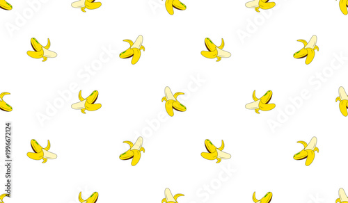 Banana pattern vector illustration background 

