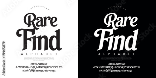 Rare Find elegant classic serif font display typeface for luxury fashion brand and sophisticated editorial layout