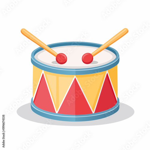 Toy Drum with Drumsticks